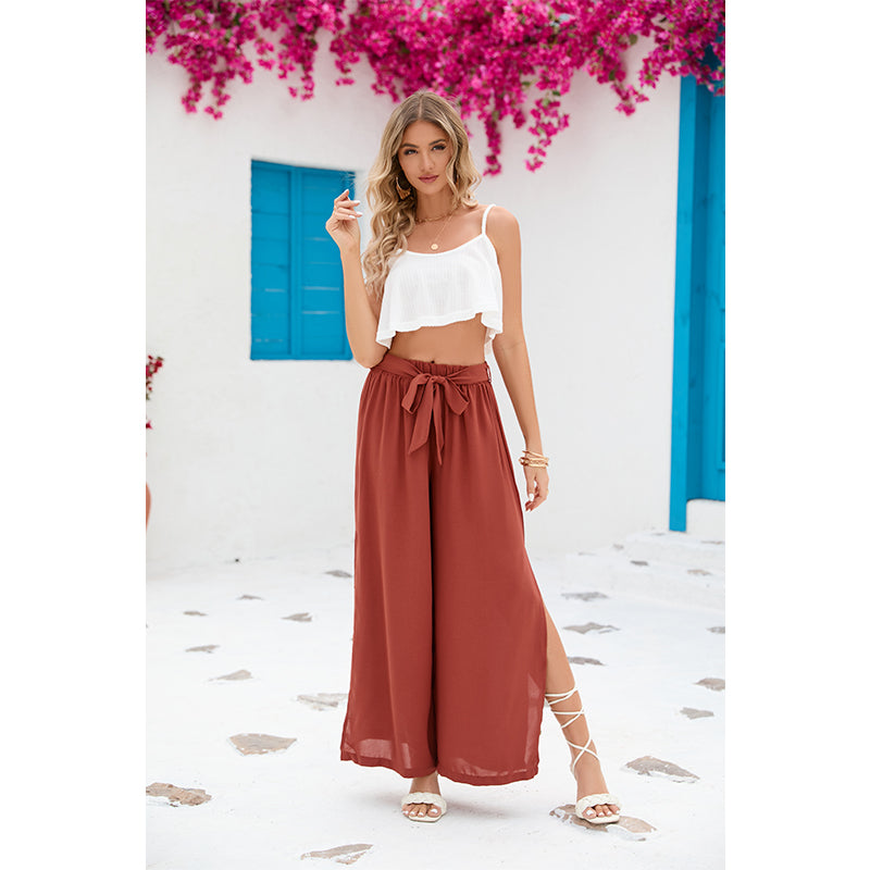 Summer New Fashion Camisole Top Trouser Set