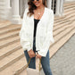 Autumn Winter Short Knitted Cardigan Tassel Sweater Women Top