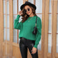 Autumn Winter Women Clothing Loose Casual Solid Color round Neck Sweater Pullover Sweater