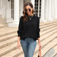 Autumn Winter Women Clothing Loose Casual Solid Color round Neck Sweater Pullover Sweater