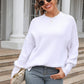 Autumn Winter Women Clothing Loose Casual Solid Color round Neck Sweater Pullover Sweater