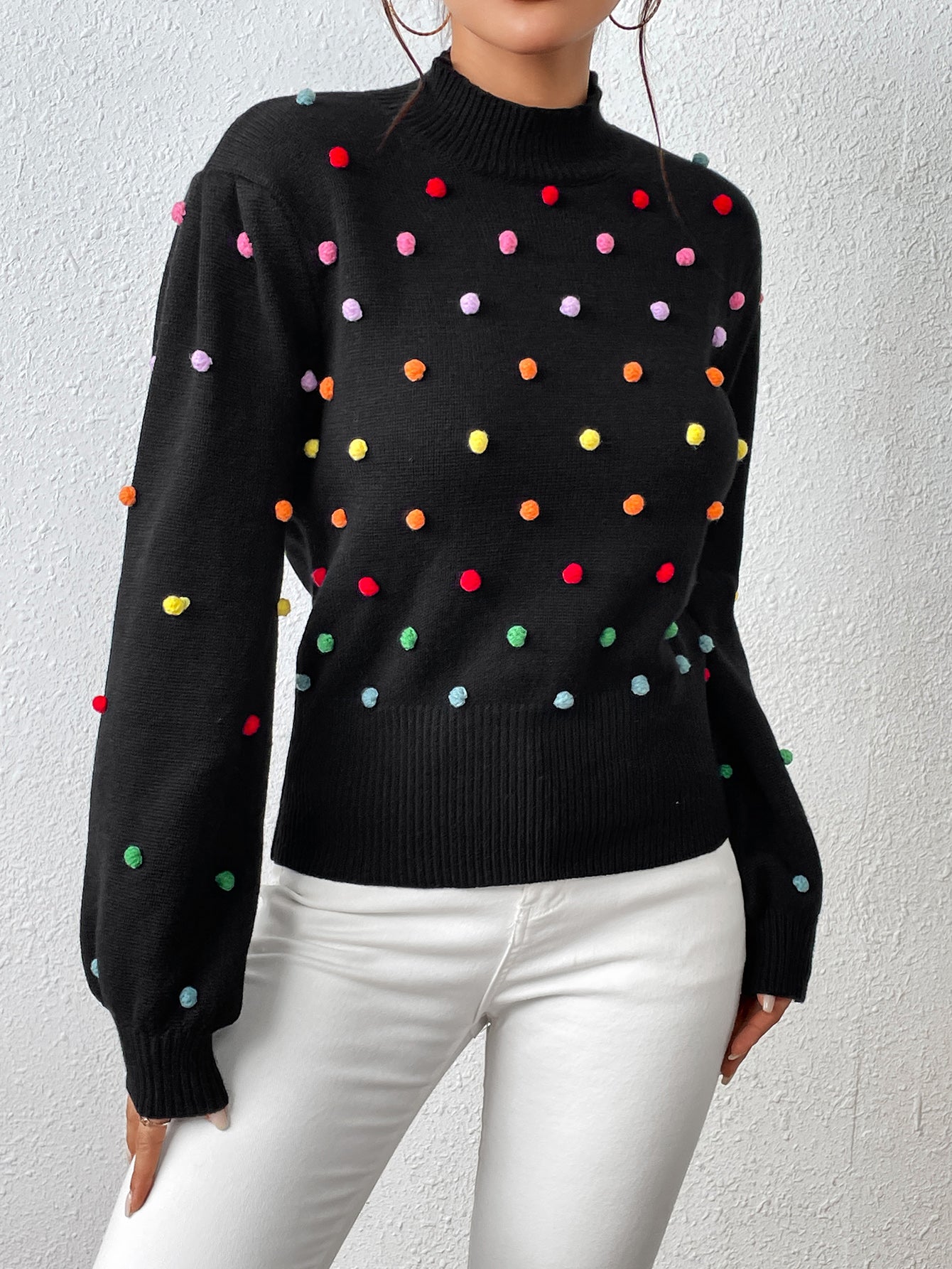 Women Clothing Color Beaded Women Knitwear Women Sweater Women