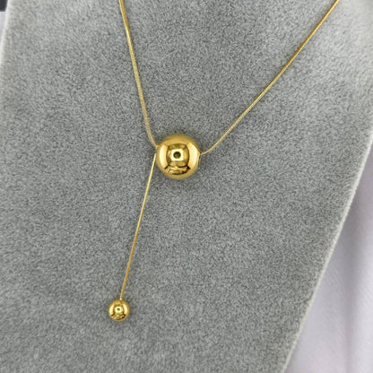 18K gold plated Stainless steel necklace, Intensity