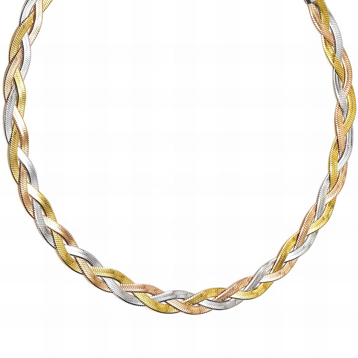 18K gold plated Stainless steel necklace, Intensity