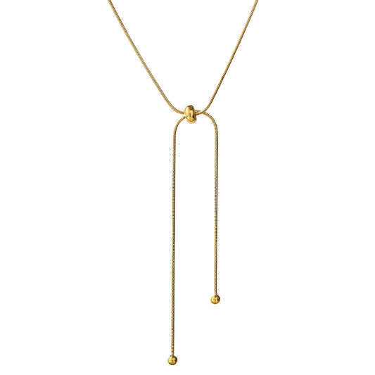 18K gold plated Stainless steel necklace, Intensity