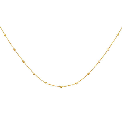 18K gold plated Stainless steel necklace, Intensity