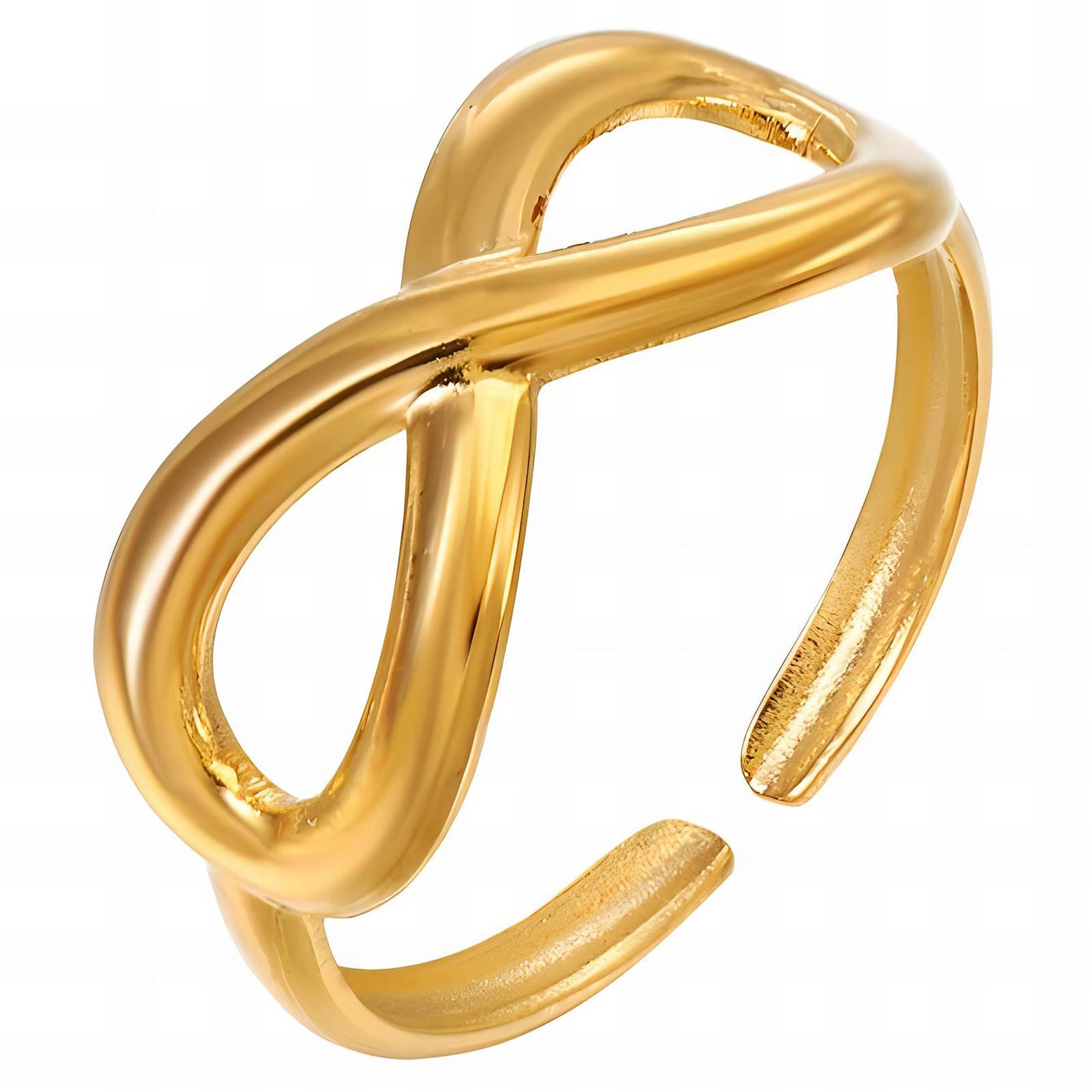 18K gold plated Stainless steel finger ring, Intensity