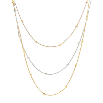 18K gold plated Stainless steel necklace, Intensity