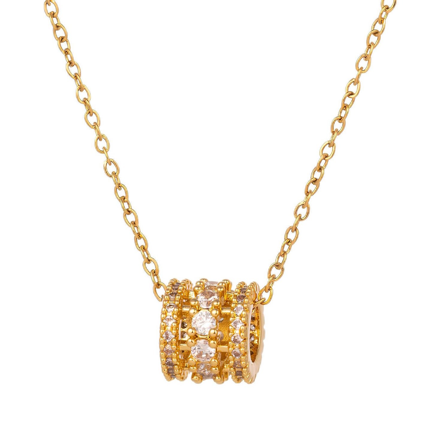 18K gold plated Stainless steel necklace, Intensity