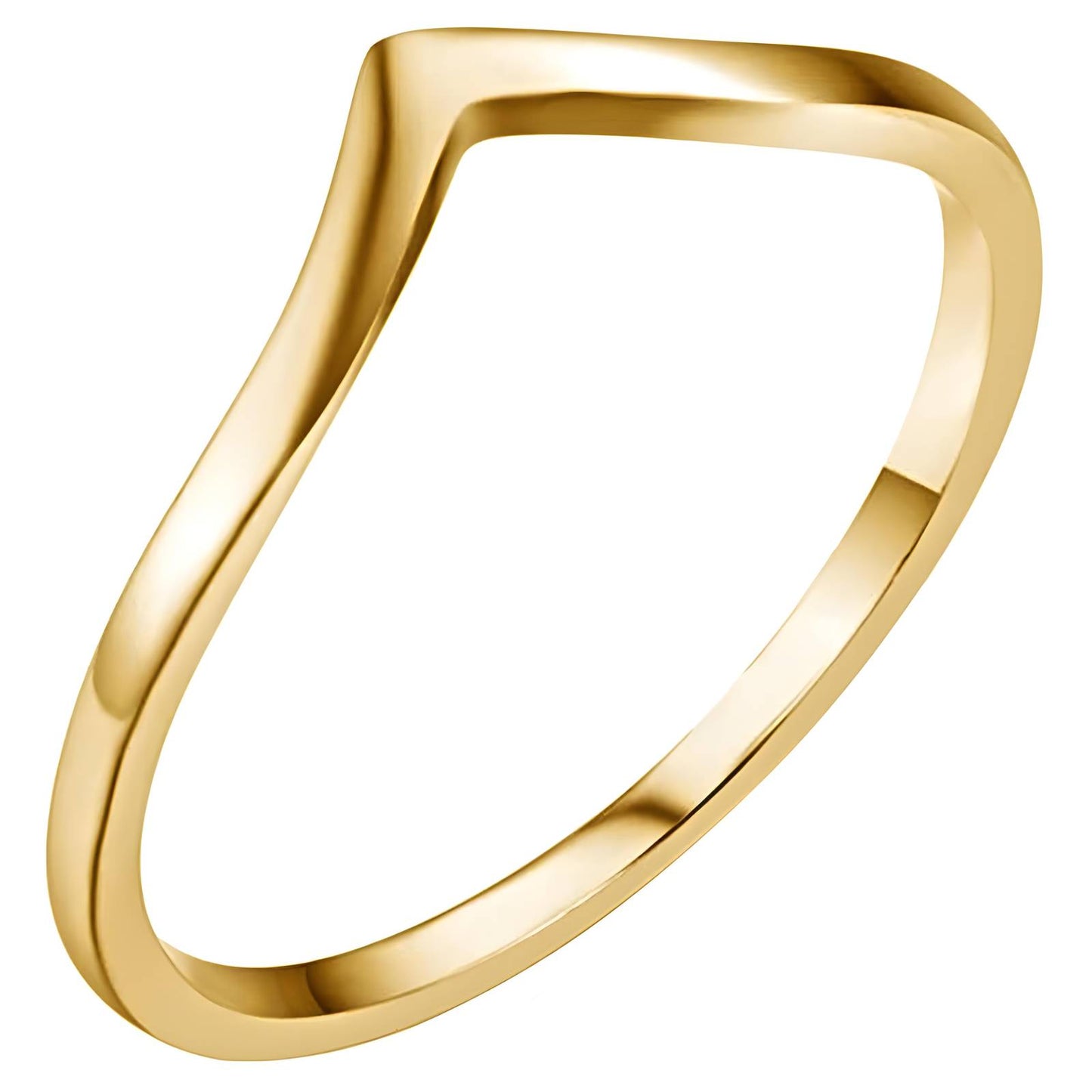 18K gold plated Stainless steel finger ring, Intensity