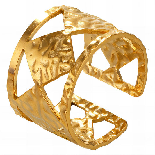 18K gold plated Stainless steel finger ring, Intensity