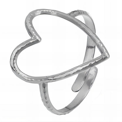 Stainless steel  Heart finger ring, Intensity