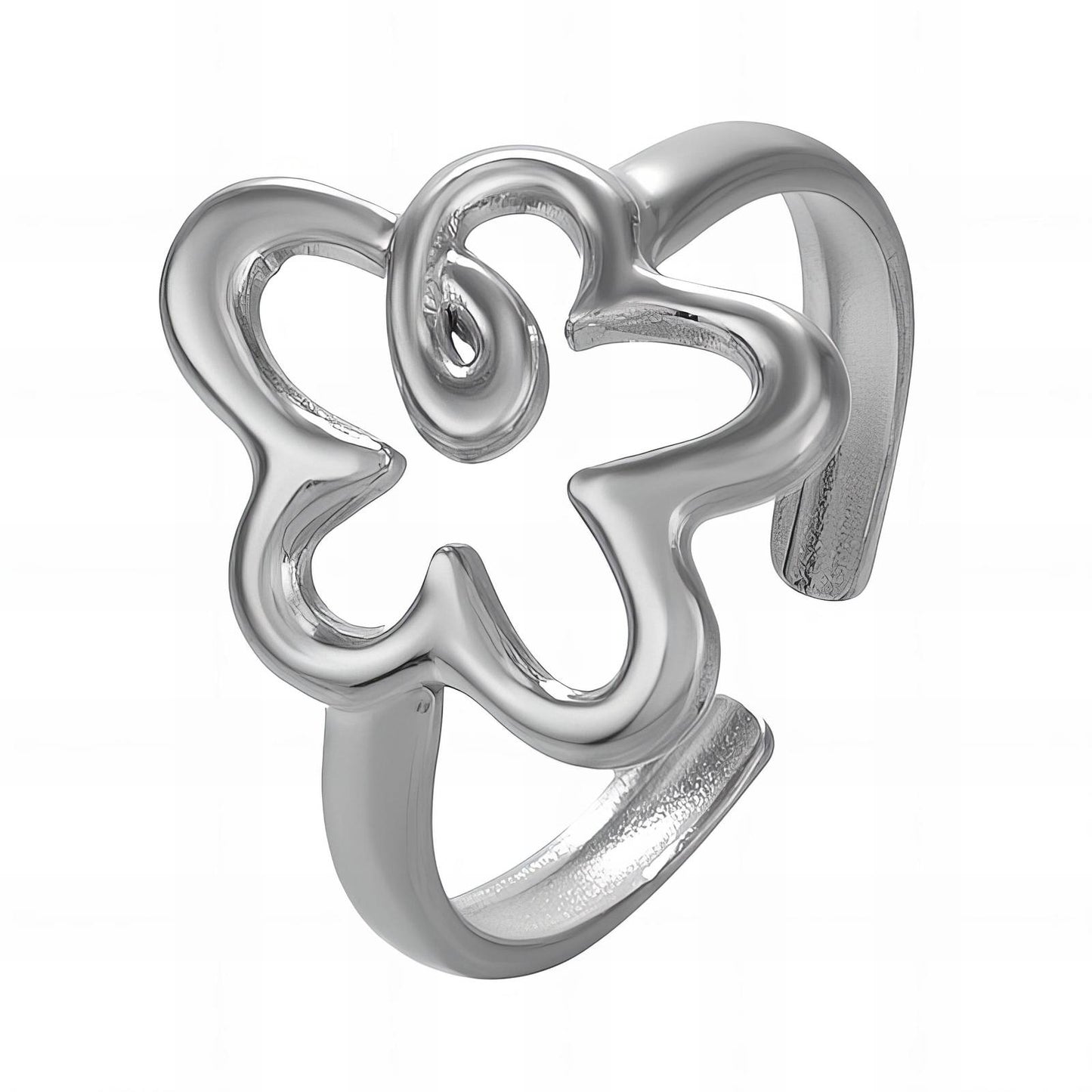 Stainless steel  Flower finger ring, Intensity