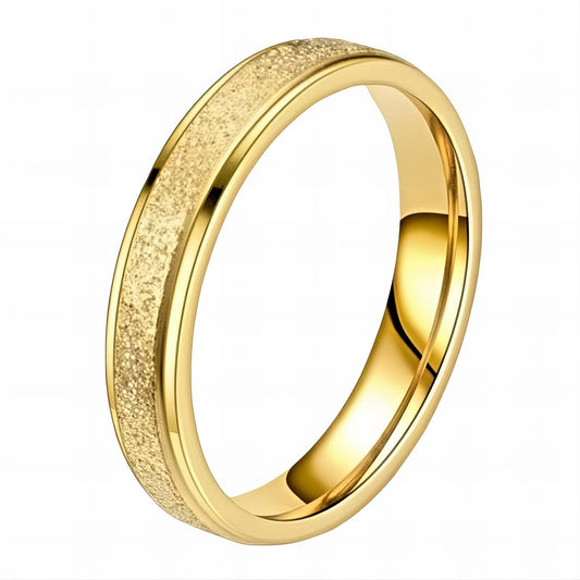 18K gold plated Stainless steel finger ring, Intensity