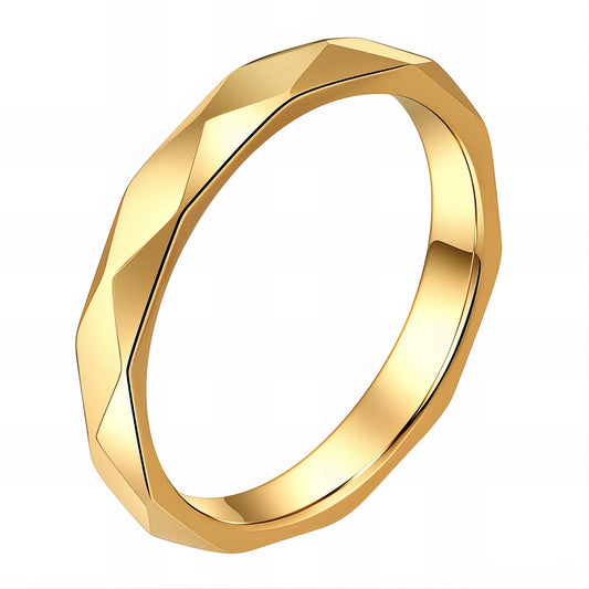 18K gold plated Stainless steel finger ring, Intensity