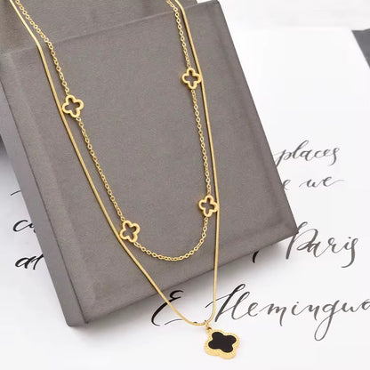 18K gold plated Stainless steel necklace, Intensity