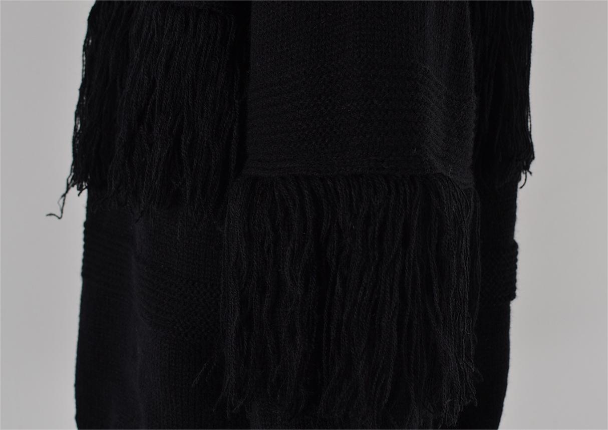 Autumn Winter Short Knitted Cardigan Tassel Sweater Women Top