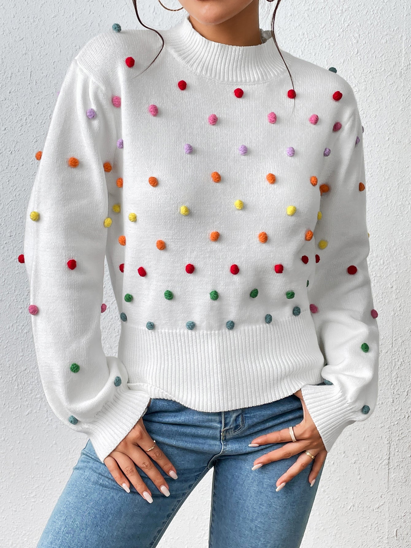 Women Clothing Color Beaded Women Knitwear Women Sweater Women