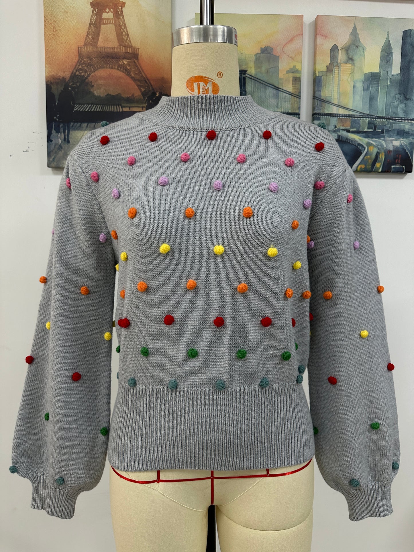 Women Clothing Color Beaded Women Knitwear Women Sweater Women